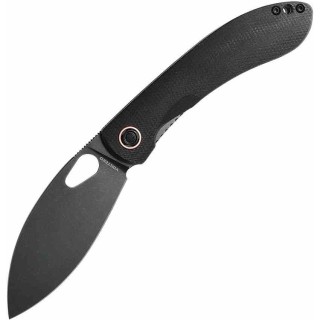 Couteau Vosteed Nightshade TH Black Lame Acier Nitro-V Black Manche Micarta IKBS Linerlock Clip VOSTHNPMK - Livraison Gratuite