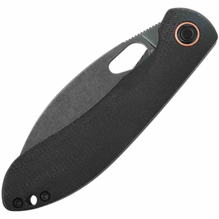 Couteau Vosteed Nightshade TH Black Lame Acier Nitro-V Black Manche Micarta IKBS Linerlock Clip VOSTHNPMK - Livraison Gratuite