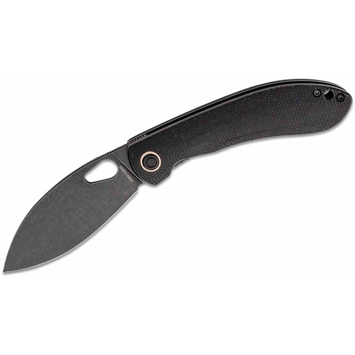 Couteau Vosteed Nightshade TH Black Lame Acier Nitro-V Black Manche Micarta IKBS Linerlock Clip VOSTHNPMK - Livraison Gratuite