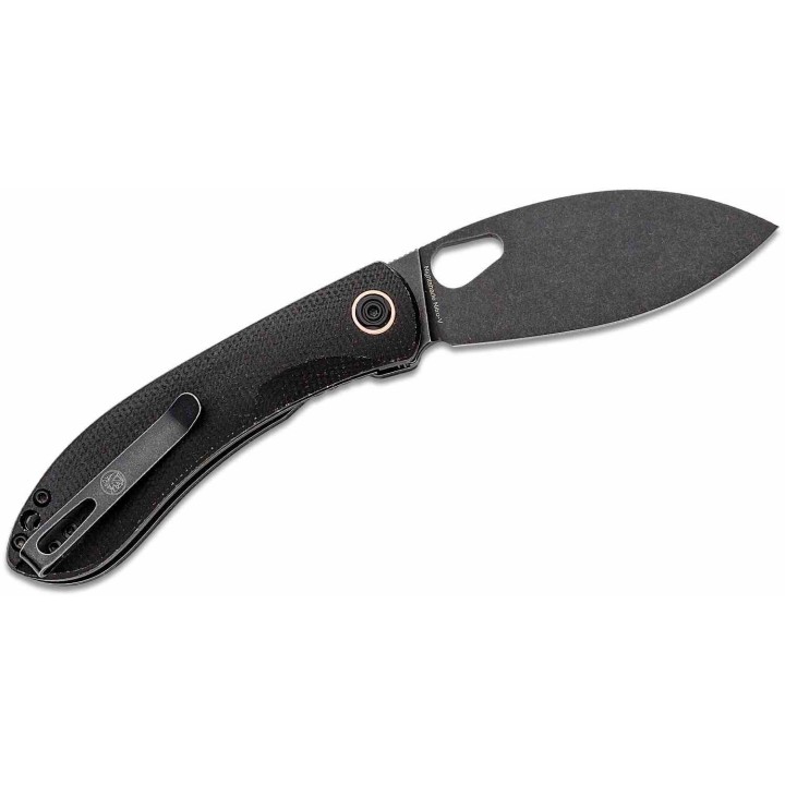 Couteau Vosteed Nightshade TH Black Lame Acier Nitro-V Black Manche Micarta IKBS Linerlock Clip VOSTHNPMK - Livraison Gratuite