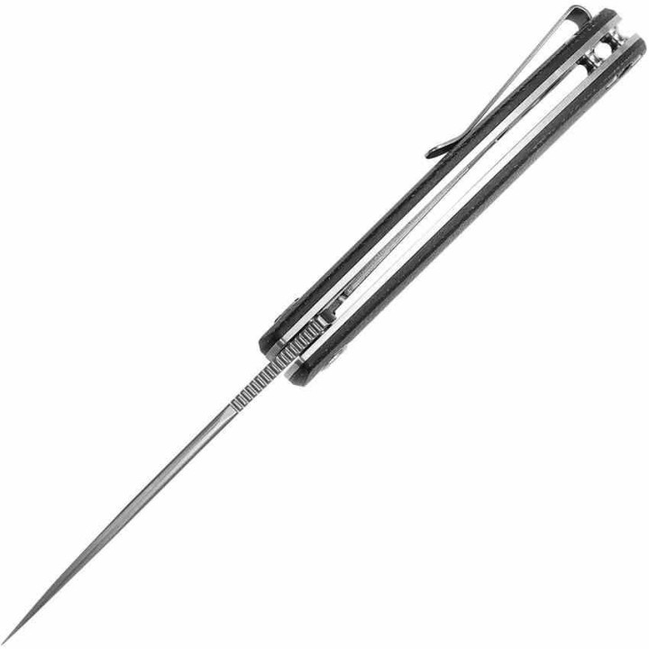 Couteau Vosteed Nightshade TH Black Lame Acier Nitro-V SW Manche Micarta IKBS Linerlock Clip VOSNSNTMK - Livraison Gratuite