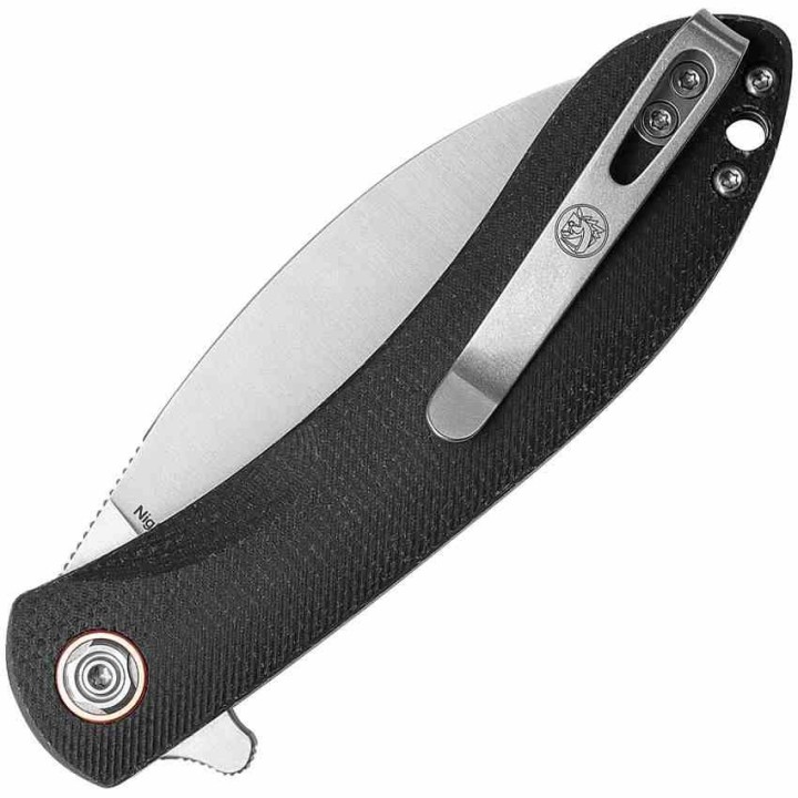 Couteau Vosteed Nightshade TH Black Lame Acier Nitro-V SW Manche Micarta IKBS Linerlock Clip VOSNSNTMK - Livraison Gratuite