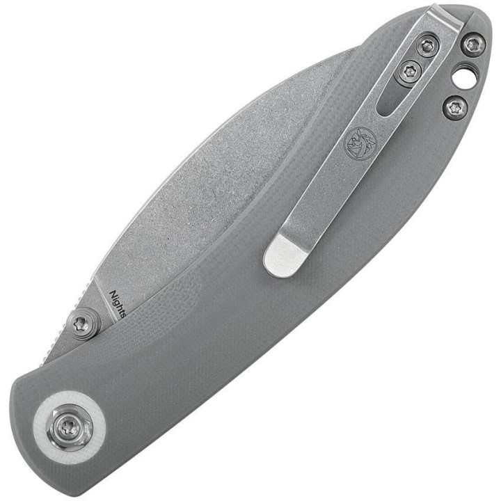 Couteau Vosteed Nightshade Shilin Gray Lame Acier Nitro-V Manche Micarta Linerlock Clip IKBS VOSTSNWGH - Livraison Gratuite