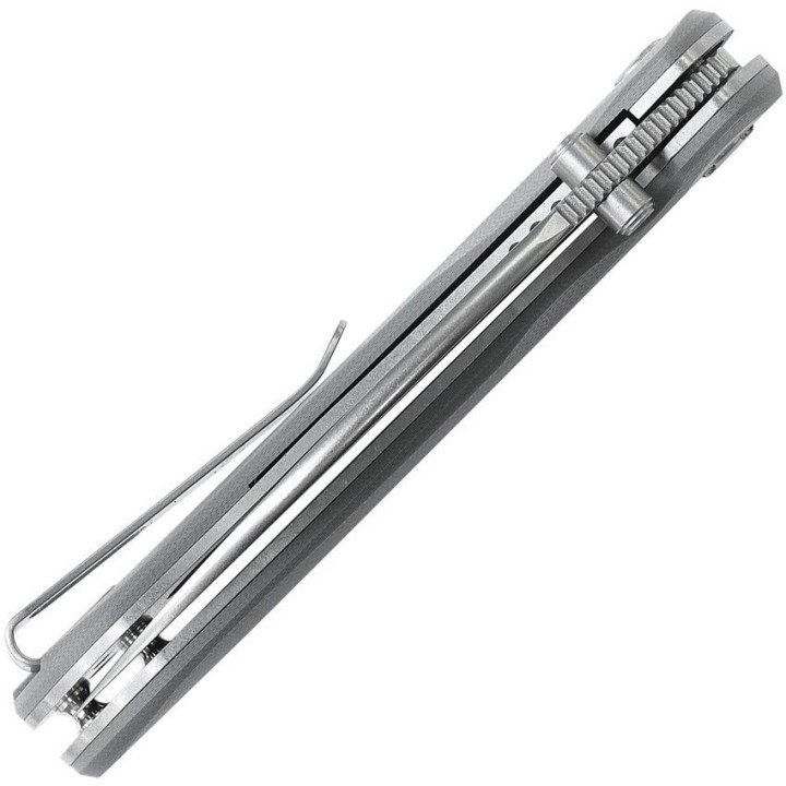 Couteau Vosteed Nightshade Shilin Gray Lame Acier Nitro-V Manche Micarta Linerlock Clip IKBS VOSTSNWGH - Livraison Gratuite