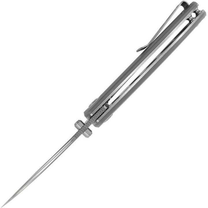 Couteau Vosteed Nightshade Shilin Gray Lame Acier Nitro-V Manche Micarta Linerlock Clip IKBS VOSTSNWGH - Livraison Gratuite