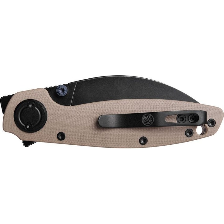 Couteau Vosteed Shilin Cutter Olive Lame Acier 154CM Manche G10 IKBS Vanchor Look Clip VOSA2802 - Livraison Gratuite