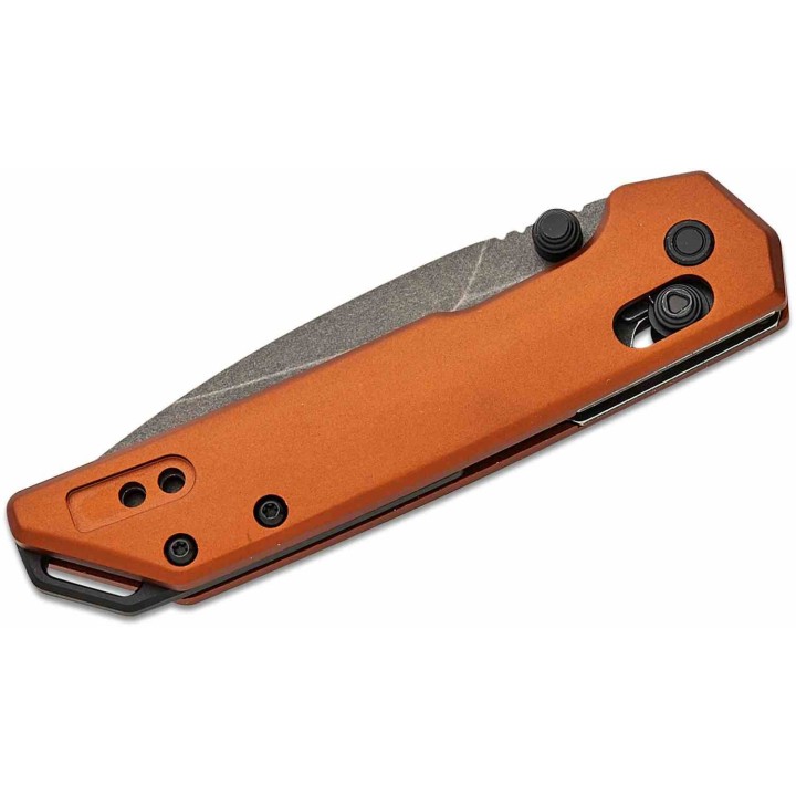 Couteau Kershaw Mini Iridium Bronze Lame Acier D2 Manche Aluminium DuraLock KVT KS2051BRZBW - Livraison Gratuite