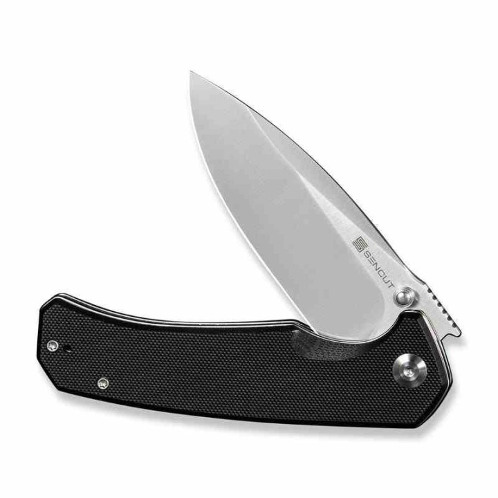 Couteau SENCUT Skarnax Lame Drop Point Acier 9Cr18MoV Manche G10 Noir Liner Lock IKBS S240251 - Livraison Gratuite