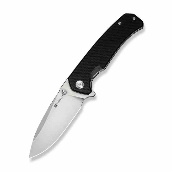 Couteau SENCUT Skarnax Lame Drop Point Acier 9Cr18MoV Manche G10 Noir Liner Lock IKBS S240251 - Livraison Gratuite