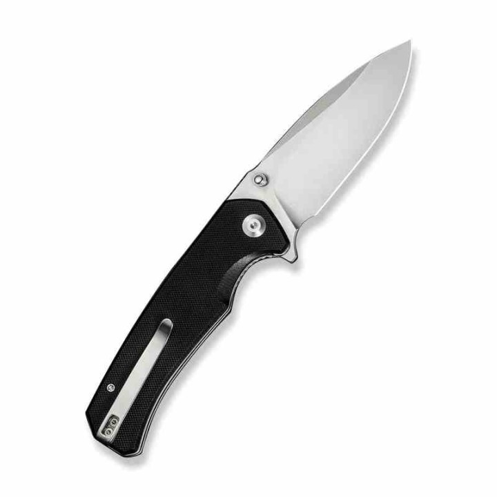 Couteau SENCUT Skarnax Lame Drop Point Acier 9Cr18MoV Manche G10 Noir Liner Lock IKBS S240251 - Livraison Gratuite
