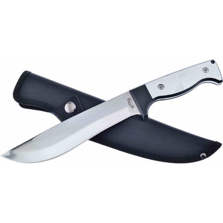 Couteau Frost Knight Guard II Lame Clip Point Acier 440 Manche Aluminium Etui Nylon FFC114 - Livraison Gratuite
