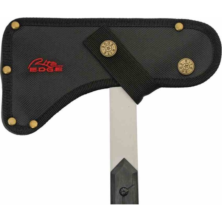 Hache Tomahawk Old Glory Lame Acier Inoxydable Manche Bois Etui Nylon CN211572 - Livraison Gratuite