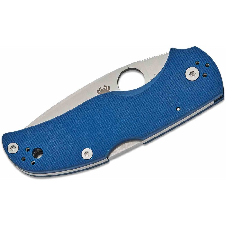 Couteau Spyderco Native 5 Cobalt Lockback Lame Acier CPM-SPY27 Manche G10 Clip SC41GPCBL5 - Livraison Gratuite