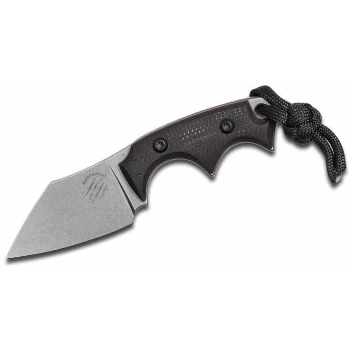 Couteau Bastinelli Drago Lame Acier N690CO Black Manche G10 Noir Etui Kydex Italy BAS10V2 - Livraison Gratuite