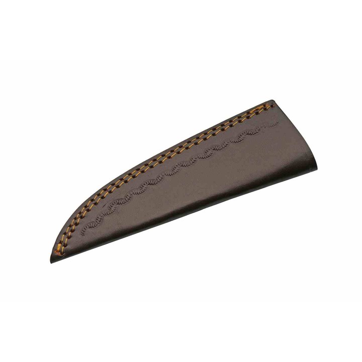 Couteau Rite Edge Ursa Skinning Drop Point Lame Acier Inox Manche Bois Etui Cuir PA203518 - Livraison Gratuite