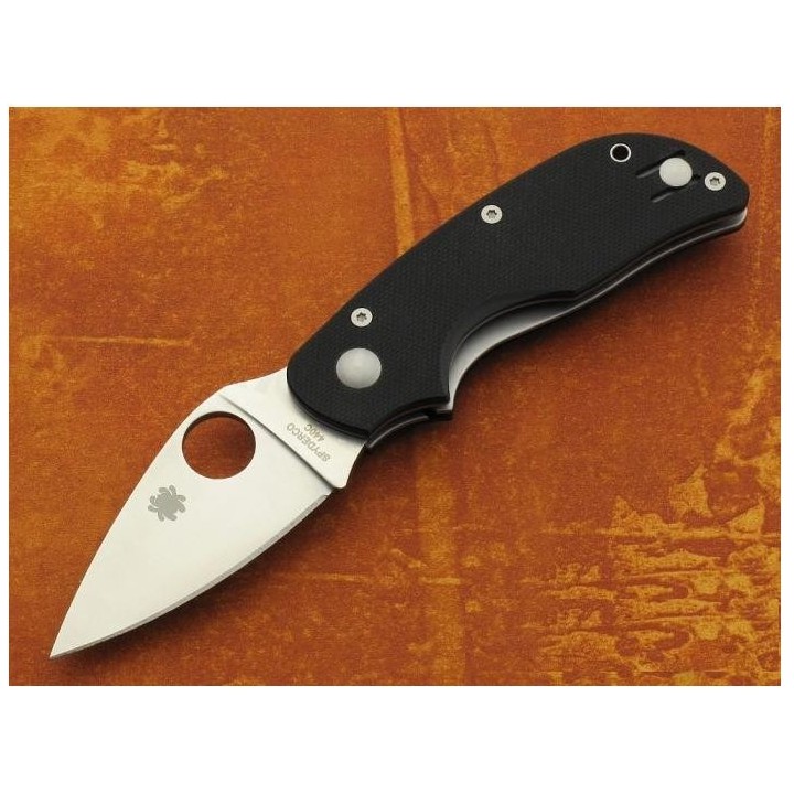 COUTEAU Spyderco Cat G10 Acier 440C Plaquettes G10 SC129GP Couteau cran d'arrêt