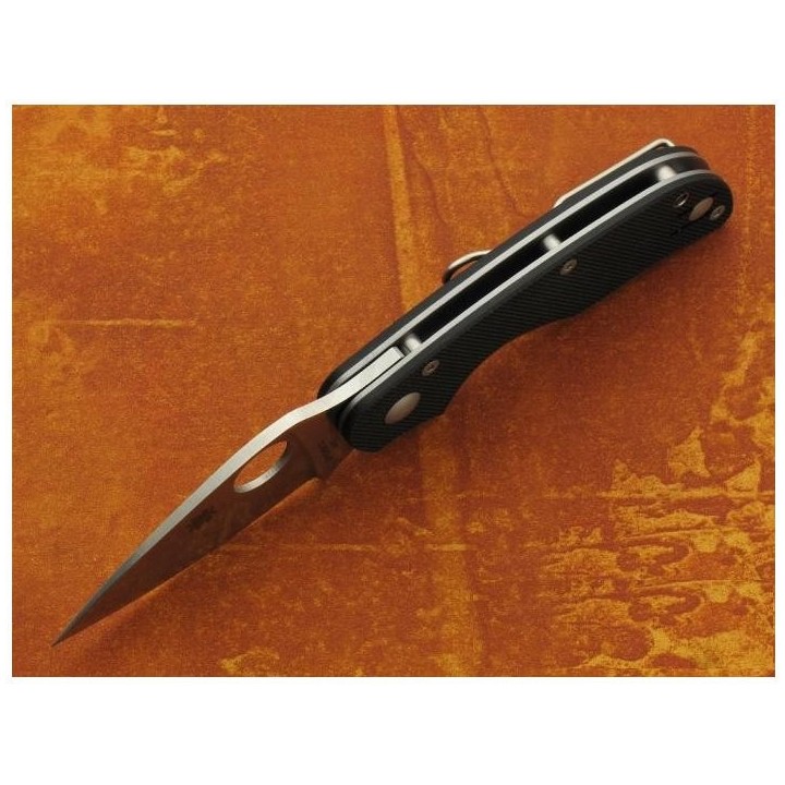 COUTEAU Spyderco Cat G10 Acier 440C Plaquettes G10 SC129GP Couteau cran d'arrêt