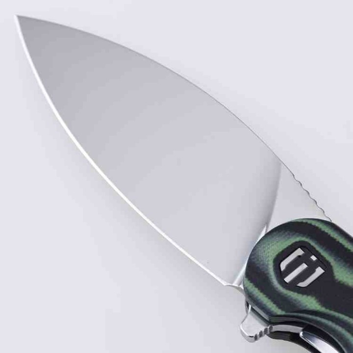 Couteau Shieldon Jalapenos Lame Acier 154CM Manche G10 Liner Lock Clip IKBS SHIRD02A - Livraison Gratuite