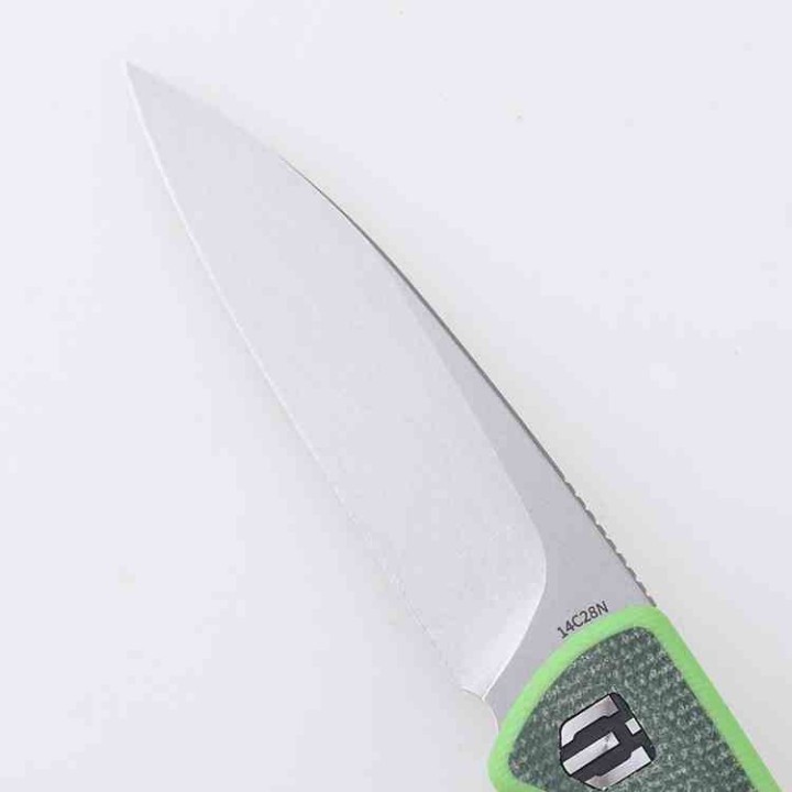 Couteau Shieldon Stinger Lame Acier 14C28N Manche G10/Micarta IKBS Liner Lock Clip SHIMW01A - Livraison Gratuite