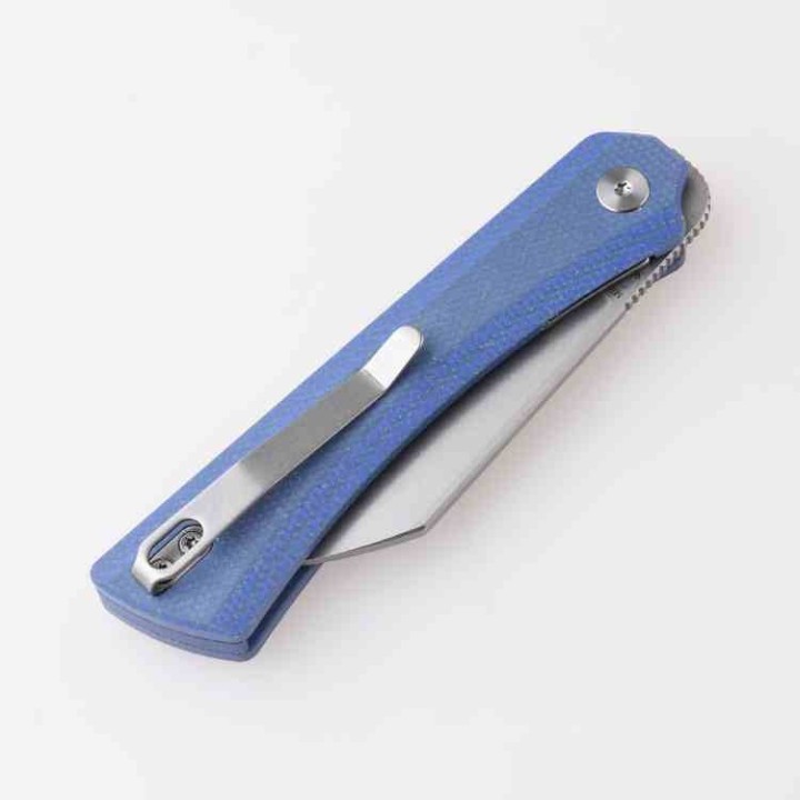 Couteau Shieldon Rain Wharncliffe Lame Acier 154CM Manche Micarta IKBS Liner Lock Clip SHIMP01A - Livraison Gratuite