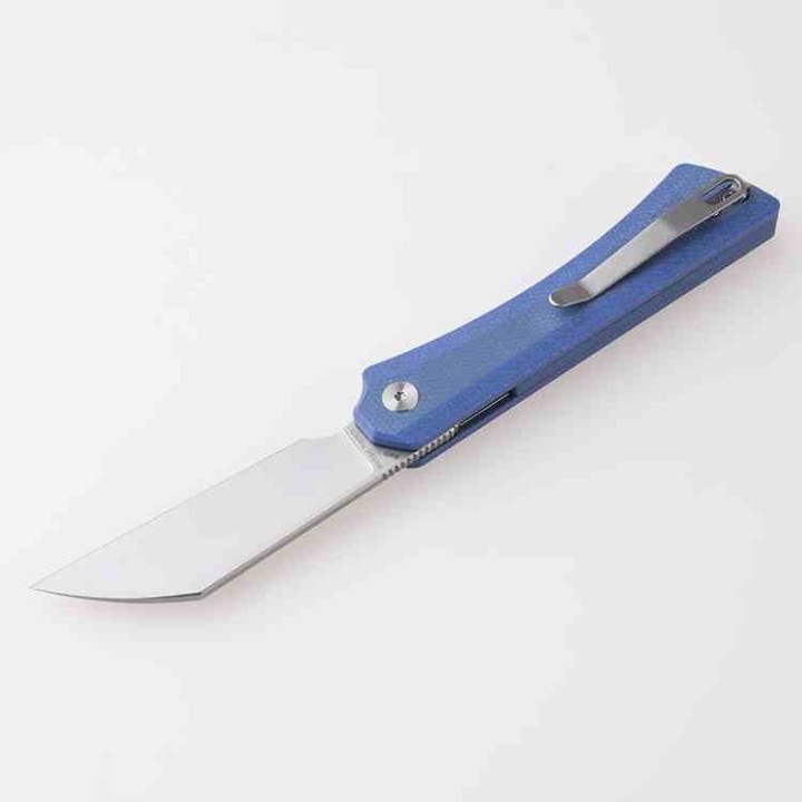 Couteau Shieldon Rain Wharncliffe Lame Acier 154CM Manche Micarta IKBS Liner Lock Clip SHIMP01A - Livraison Gratuite