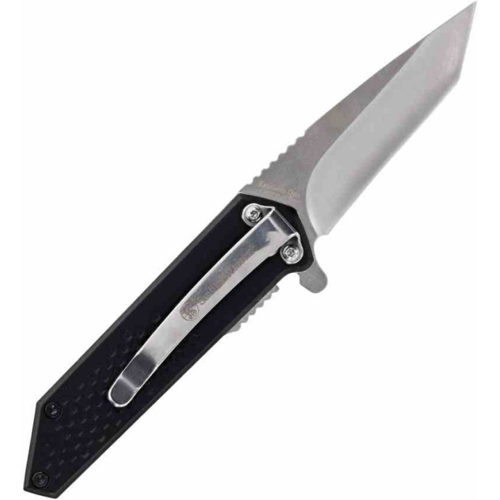 Couteau Smith&Wesson Extreme Ops Tanto Lame Acier Inox Manche Alu Linerlock A/O SW1206286 - Livraison Gratuite