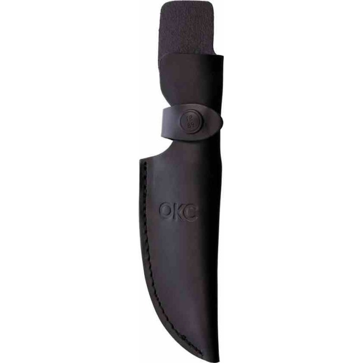 Couteau Ontario Seneca Hunter Lame Acier Inox Manche Caoutchouc Etui Cuir Made USA ON7535 - Livraison Gratuite
