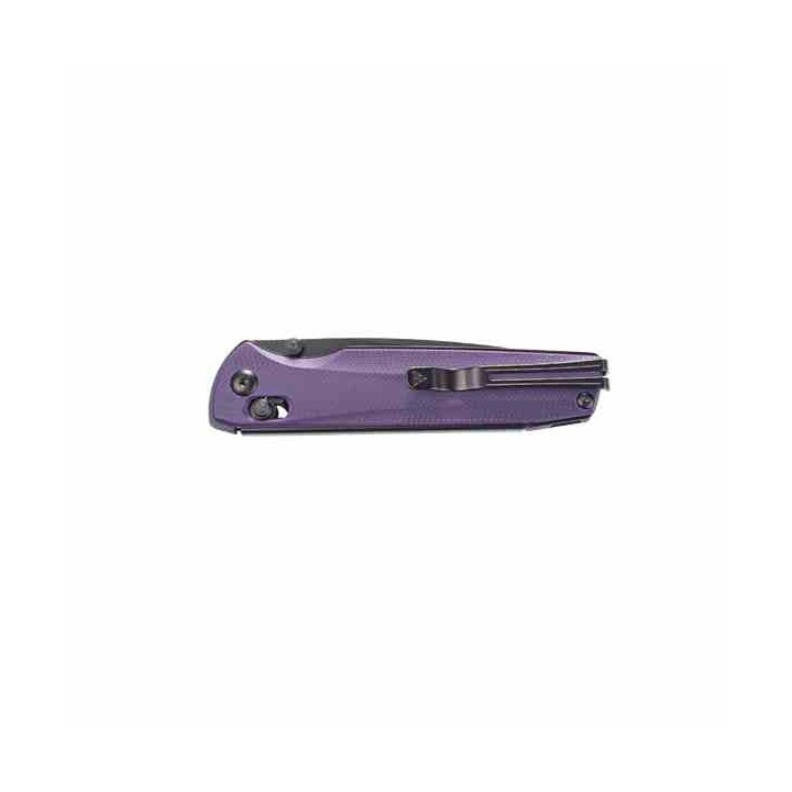 Couteau SRM 258L-GN Purple Drop Point Lame Acier D2 Manche G10 Clip Ambi Lock SRM258LGN - Livraison Gratuite