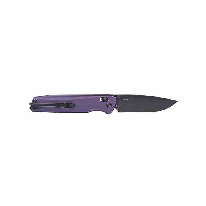Couteau SRM 258L-GN Purple Drop Point Lame Acier D2 Manche G10 Clip Ambi Lock SRM258LGN - Livraison Gratuite
