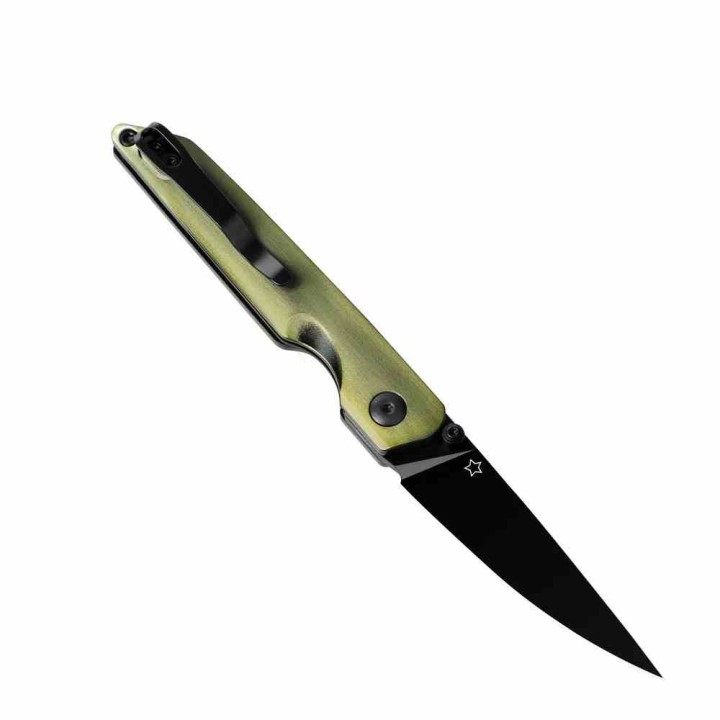 Couteau Kizer Shot Green Lame Acier 154CM Manche Aluminium Liner Lock Clip KIV3677C2 - Livraison Gratuite