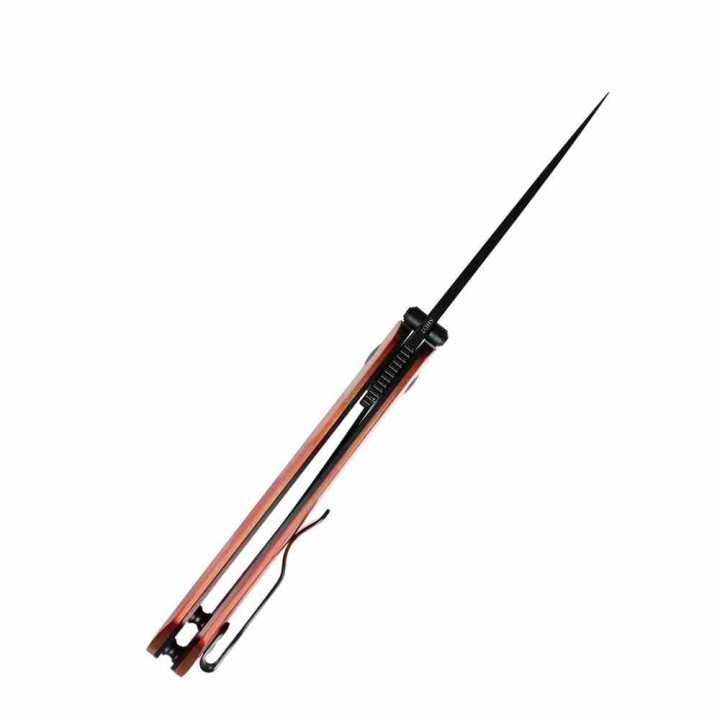 Couteau Kizer Shot Copper Lame Acier 154CM Manche Aluminium Liner Lock Clip KIV3677C1 - Livraison Gratuite