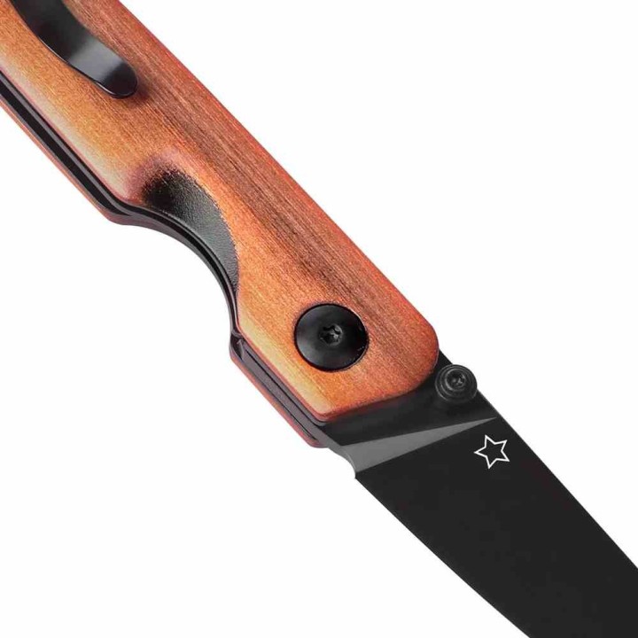 Couteau Kizer Shot Copper Lame Acier 154CM Manche Aluminium Liner Lock Clip KIV3677C1 - Livraison Gratuite