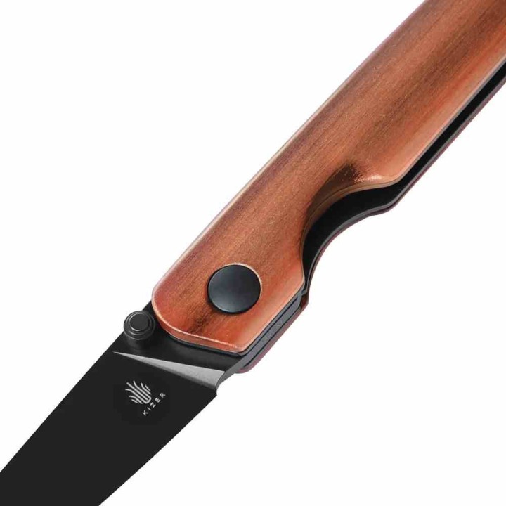 Couteau Kizer Shot Copper Lame Acier 154CM Manche Aluminium Liner Lock Clip KIV3677C1 - Livraison Gratuite