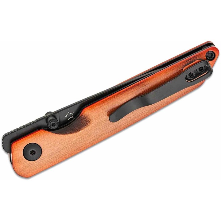 Couteau Kizer Shot Copper Lame Acier 154CM Manche Aluminium Liner Lock Clip KIV3677C1 - Livraison Gratuite