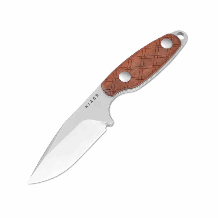 Couteau Kizer Muskrat Drop Point Lame Acier S35VN Manche Bois Mkuruti KI1064A2 - Livraison Gratuite