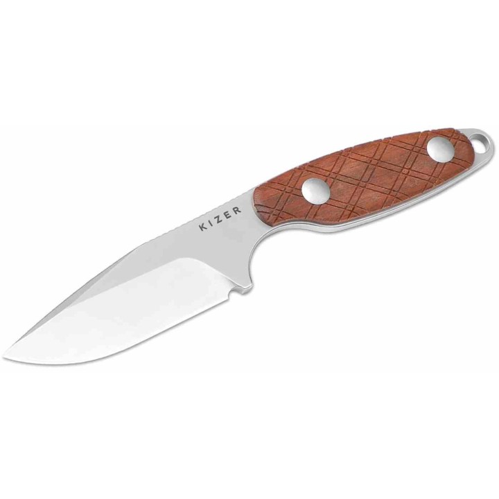 Couteau Kizer Muskrat Drop Point Lame Acier S35VN Manche Bois Mkuruti KI1064A2 - Livraison Gratuite