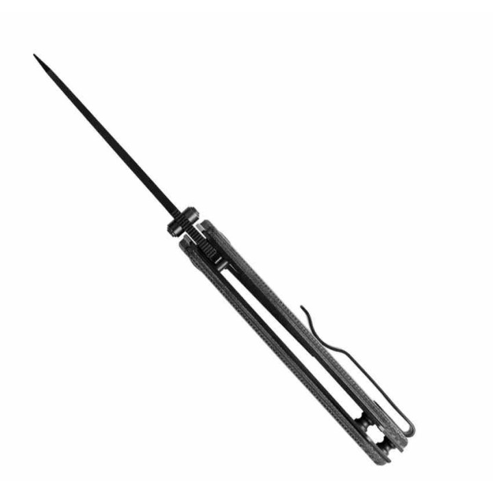 Couteau Kizer Mini Begleiter Black Lame Acier Nitro-V Manche Micarta Linerlock Clip KIV3458RA1 - Livraison Gratuite