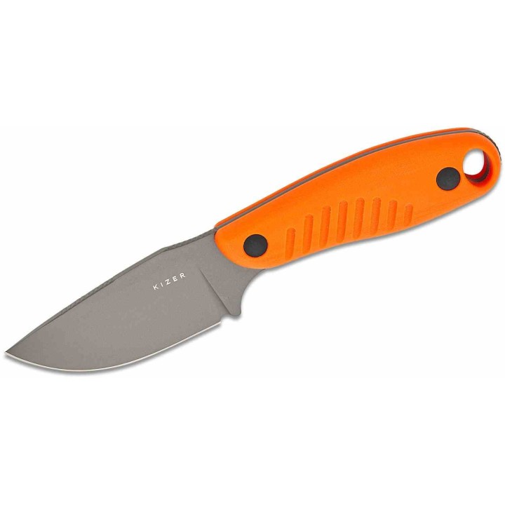 Couteau Kizer Hare Orange Lame Acier D2 Manche G10 Etui Kydex KI1077A1 - Livraison Gratuite