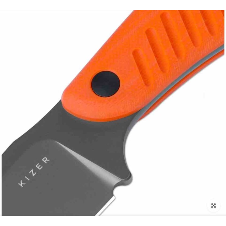 Couteau Kizer Hare Orange Lame Acier D2 Manche G10 Etui Kydex KI1077A1 - Livraison Gratuite
