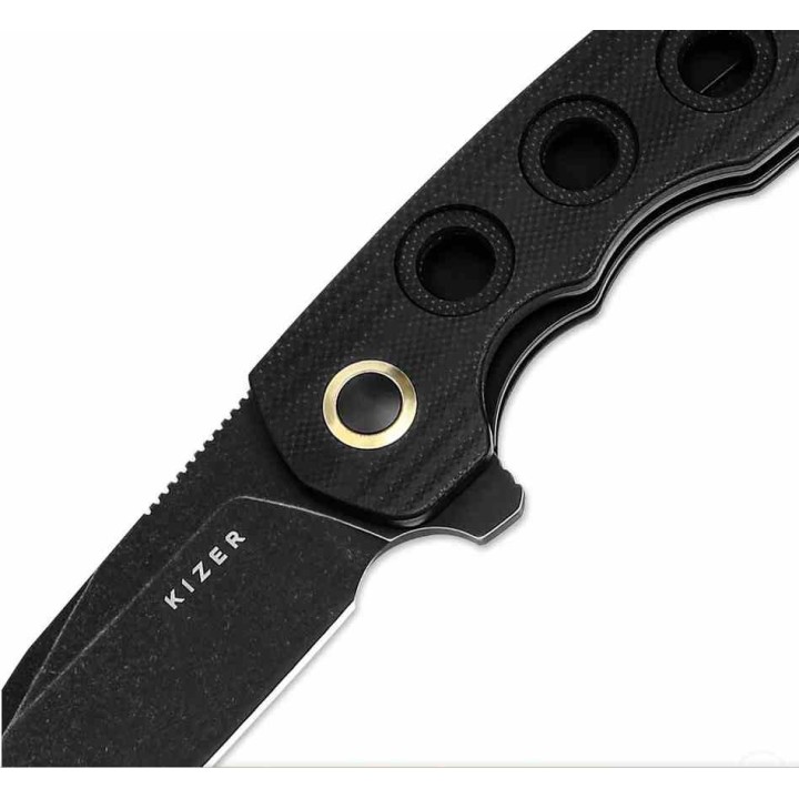 Couteau Kizer Nalu Z-82 Tanto Lame Acier Nitro-V Manche G10 Linerlock Clip KIV4568A1 - Livraison Gratuite
