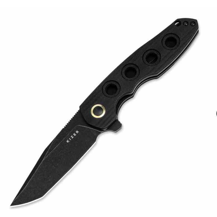 Couteau Kizer Nalu Z-82 Tanto Lame Acier Nitro-V Manche G10 Linerlock Clip KIV4568A1 - Livraison Gratuite