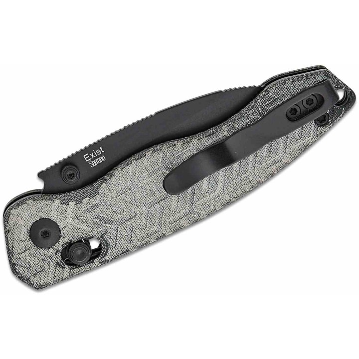 Couteau Kizer Exist Lame Acier 154CM Black Manche Micarta Clutch Lock Clip KIV3681A1 - Livraison Gratuite