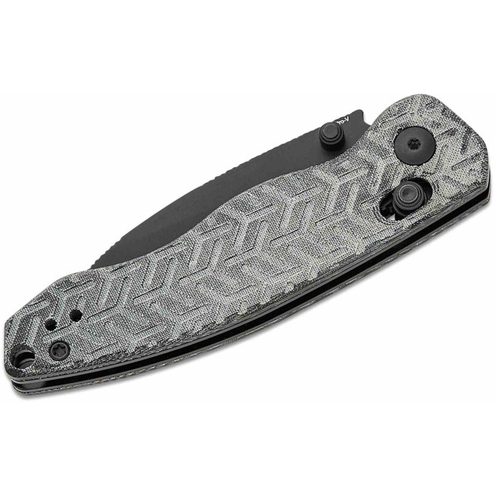 Couteau Kizer Exist Lame Acier 154CM Black Manche Micarta Clutch Lock Clip KIV3681A1 - Livraison Gratuite