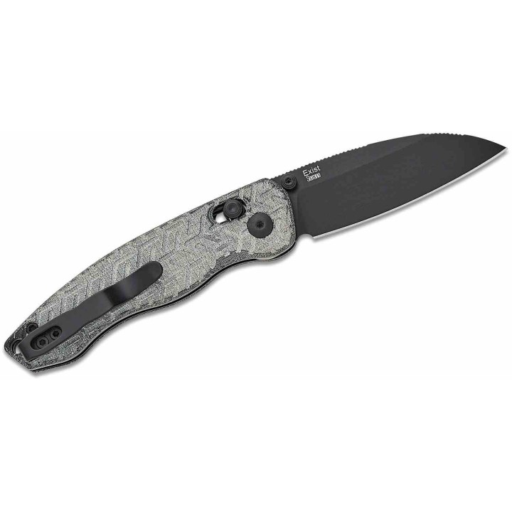 Couteau Kizer Exist Lame Acier 154CM Black Manche Micarta Clutch Lock Clip KIV3681A1 - Livraison Gratuite