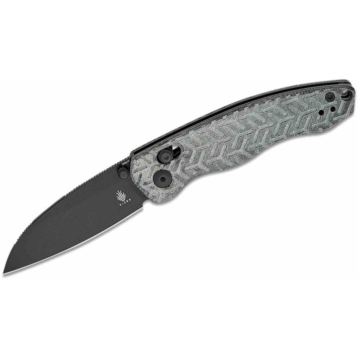 Couteau Kizer Exist Lame Acier 154CM Black Manche Micarta Clutch Lock Clip KIV3681A1 - Livraison Gratuite