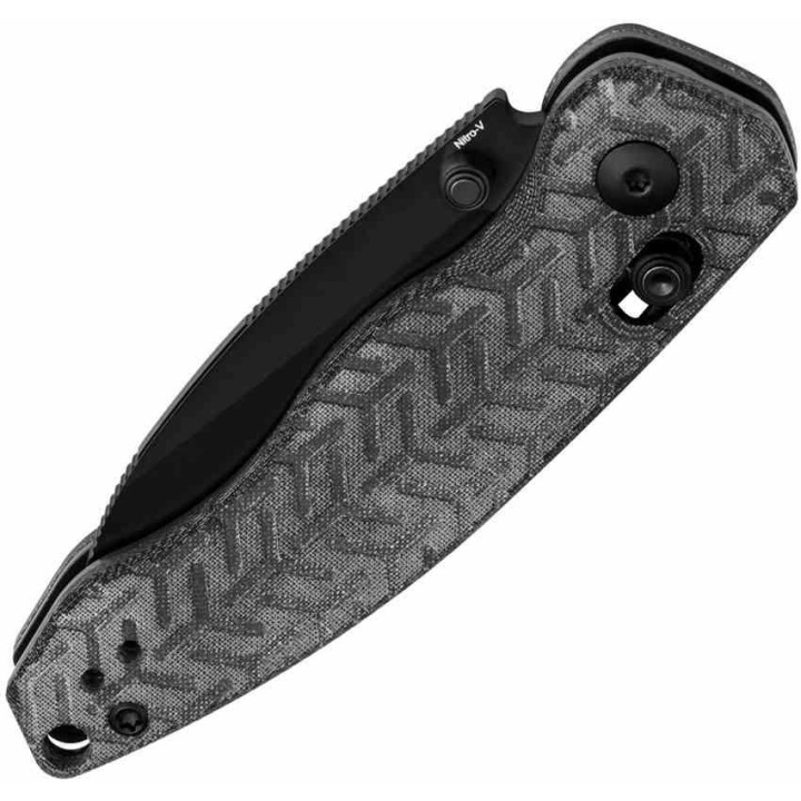 Couteau Kizer Exist Lame Acier 154CM Black Manche Micarta Clutch Lock Clip KIV3681A1 - Livraison Gratuite