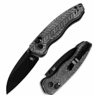 Couteau Kizer Exist Lame Acier 154CM Black Manche Micarta Clutch Lock Clip KIV3681A1 - Livraison Gratuite