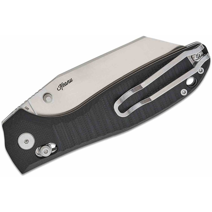 Couteau Bestech Liger Black Lame Acier D2 Satin Manche G10 IKBS Crossbar Lock BTKG61A - Livraison Gratuite