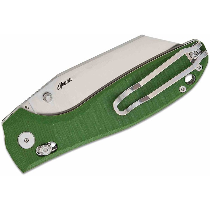 Couteau Bestech Liger OD Green Lame Acier D2 Satin Manche G10 IKBS Crossbar Lock BTKG61B - Livraison Gratuite