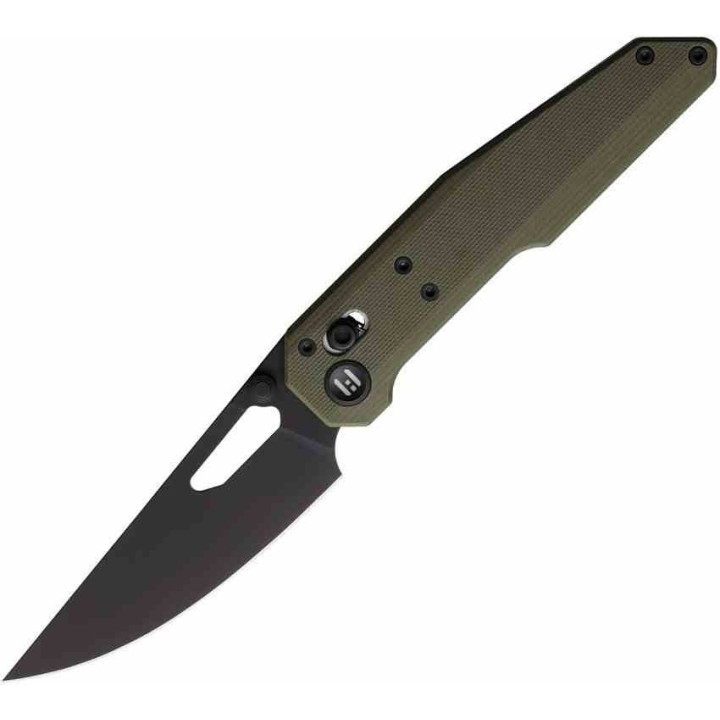 Couteau Hightron Sharplyn OD Green Lame Acier 14C28N Blk Manche G10 Axis Lock HTK01GRN - Livraison Gratuite